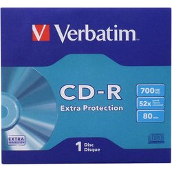 Диск CD Verbatim 700Mb 52x Jacket 50 pcs Extra (43843-02)