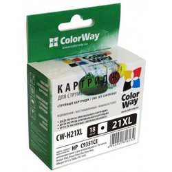 Картридж ColorWay HP №21XL Black (аналог C9351CE) (CW-H21XL) ― 