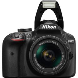 Цифровой фотоаппарат Nikon D3400 AF-P 18-55 VR + AF-P 70-300VR Kit (VBA490K005)