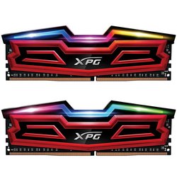 Модуль памяти для компьютера DDR4 16GB (2x8GB) 2666 MHz XPG Spectrix D40 Red ADATA (AX4U266638G16-DRS) ― 