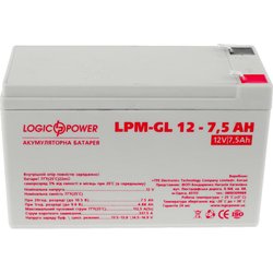 Батарея к ИБП LogicPower LPM-GL 12В 7.5Ач (6562) ― 