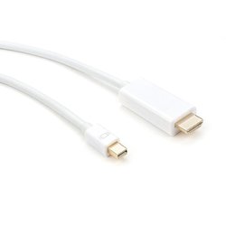 Кабель мультимедийный miniDisplay port to HDMI 1.8m Vinga (DP02-1.8)