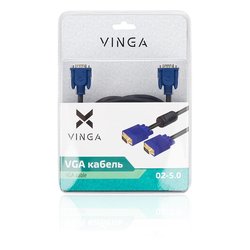 Кабель мультимедийный VGA 5.0m Vinga (VGA02-5.0)