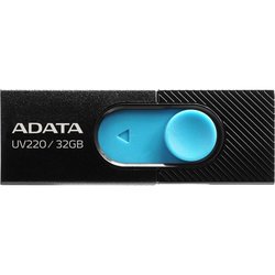 USB флеш накопитель ADATA 32GB UV320 Black/Blue USB 3.1 (AUV320-32G-RBKBL) ― 