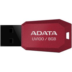 USB флеш накопитель ADATA 8GB DashDrive UV100 Red USB 2.0 (AUV100-8G-RRD) ― 