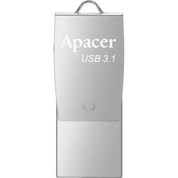 USB флеш накопитель Apacer 8GB AH750 Silver USB 3.1 OTG (AP8GAH750S-1) ― 