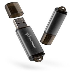 USB флеш накопитель eXceleram 32GB A3 Series Black USB 2.0 (EXA3U2B32) ― 