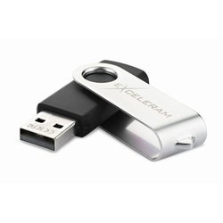 USB флеш накопитель eXceleram 32GB P1 Series Silver/Black USB 2.0 (EXP1U2SIB32)