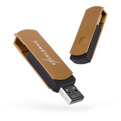 USB флеш накопитель eXceleram 32GB P2 Series Brown/Black USB 2.0 (EXP2U2BRB32)