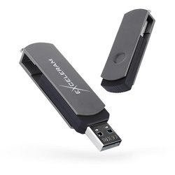USB флеш накопитель eXceleram 32GB P2 Series Gray/Black USB 2.0 (EXP2U2GB32) ― 