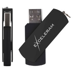 USB флеш накопитель eXceleram 64GB P2 Series Black/Black USB 2.0 (EXP2U2BB64)