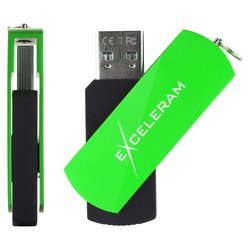 USB флеш накопитель eXceleram 64GB P2 Series Green/Black USB 3.1 Gen 1 (EXP2U3GRB64)