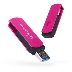 USB флеш накопитель eXceleram 64GB P2 Series Rose/Black USB 3.1 Gen 1 (EXP2U3ROB64) ― 