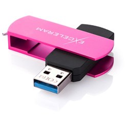 USB флеш накопитель eXceleram 64GB P2 Series Rose/Black USB 3.1 Gen 1 (EXP2U3ROB64)