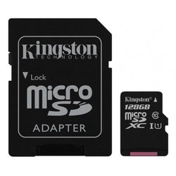Карта памяти Kingston 128GB microSD class 10 UHS-I Canvas Select (SDCS/128GB) ― 