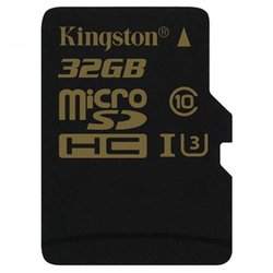 Карта памяти Kingston 32GB microSDHC class 10 UHS-I U3 (SDCG/32GBSP)