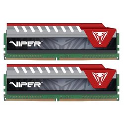 Модуль памяти для компьютера DDR4 16GB (2x8GB) 2400 MHz Viper Elite Red Patriot (PVE416G240C5KRD) ― 
