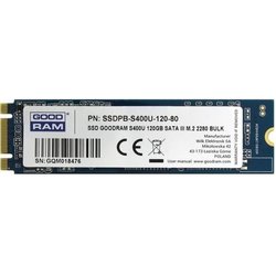 Накопитель SSD M.2 2280 120GB GOODRAM (SSDPR-S400U-120-80)