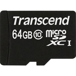 Карта памяти Transcend 64GB microSDXC Class 10 (TS64GUSDXC10) ― 