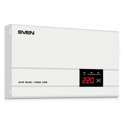 Стабилизатор AVR SLIM-1000 LCD SVEN (00380034)