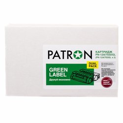 Картридж PATRON HP LJ Q2612A/CANON 703 GREEN Label (DUAL PACK) (PN-12A/703DGL) ― 