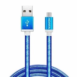 Дата кабель USB 2.0 – Micro USB 1.0m Blue ADATA (AMUCAL-100CMK-CBL)