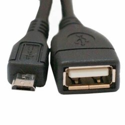Дата кабель USB 2.0 Micro 5P to AF OTG 0.1m Atcom (3792) ― 