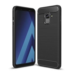 Чехол для моб. телефона для SAMSUNG Galaxy A8 2018 Carbon Fiber (Black) Laudtec (LT-A73018B) ― 