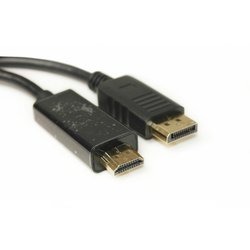 Кабель мультимедийный Display Port to HDMI 1.8m PowerPlant (KD00AS1278) ― 