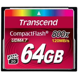 Карта памяти Transcend 64GB 800x (TS64GCF800) ― 