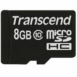 Карта памяти Transcend 8Gb microSDHC class 10 (TS8GUSDC10) ― 
