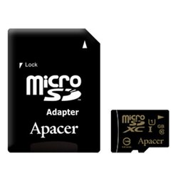 Карта памяти Apacer 128GB microSDHX UHS-I Class10 w/ 1 Adapter RP (AP128GMCSX10U1-R) ― 