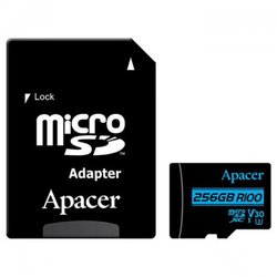 Карта памяти Apacer 256GB microSDHC class 10 UHS-I U1 V10 (AP256GMCSX10U7-R) ― 