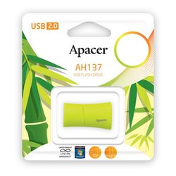 USB флеш накопитель Apacer 16GB AH137 Green RP USB2.0 (AP16GAH137G-1)
