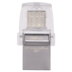 USB флеш накопитель Kingston 32GB DataTraveler microDuo 3C USB 3.1 (DTDUO3C/32GB) ― 