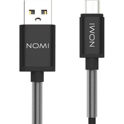 Дата кабель USB 2.0 AM to Micro 5P 1.0m DCMQ Black Nomi (316210) ― 