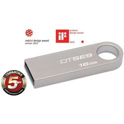 USB флеш накопитель Kingston 16Gb DataTraveler SE9 (DTSE9H/16GB / DTSE9H/16GBZ) ― 