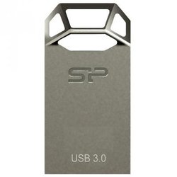 USB флеш накопитель Silicon Power 16GB Jewel J50 USB 3.0 Titanium (SP016GBUF3J50V1T)
