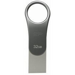 USB флеш накопитель Silicon Power 32GB Mobile C80 Silver USB 3.0 (SP032GBUC3C80V1S)