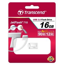 USB флеш накопитель Transcend 16GB JetFlash 710 Metal Silver USB 3.0 (TS16GJF710S)