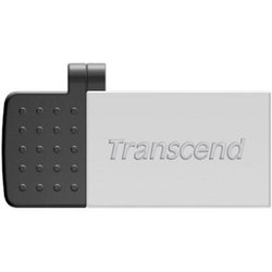 USB флеш накопитель Transcend 32G On-The-Go Silver USB 2.0 (TS32GJF380S) ― 