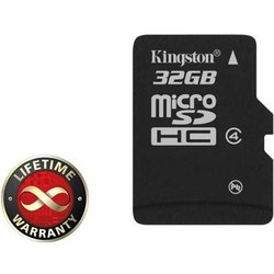 Карта памяти 32Gb microSDHC class 4 Kingston (SDC4/32GBSP)