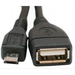 Дата кабель USB 2.0 AF to Micro 5P OTG 0.8m Atcom (16028) ― 
