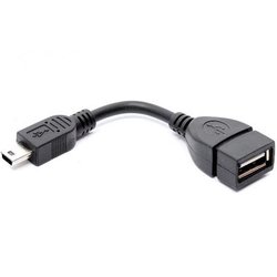 Дата кабель USB 2.0 AF to Micro 5P OTG 0.8m Atcom (16028)