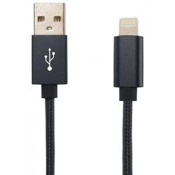 Дата кабель Gelius Metallic Edition USB 2.0 – Apple Lightning (iPhone 5) Black (36536) ― 