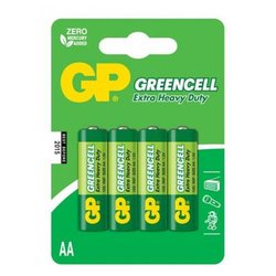 Батарейка GP AA R6 солевая * 4 (15G-U4 / GP15G-2UE4) ― 