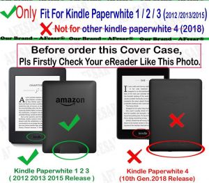 Обложка чехол Smart для Amazon Kindle Paperwhite, Black