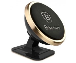 Тримач для мобiльного Baseus 360-degree Rotation Magnetic Mount Holder(Paste type) Luxury Gold