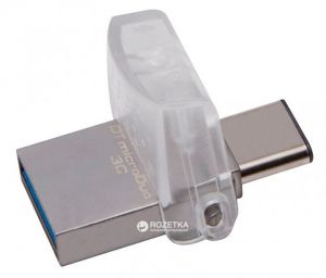 USB 3.0 Kingston DT MicroDuo 3C 128GB USB3.1/Type-C metal