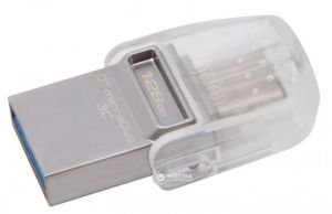 USB 3.0 Kingston DT MicroDuo 3C 128GB USB3.1/Type-C metal (DTDUO3C/128GB)